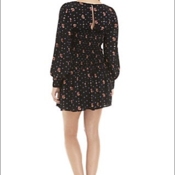 SOLD! FREE PEOPLE Two Faces Black Mini Dress - Picture 2 of 2